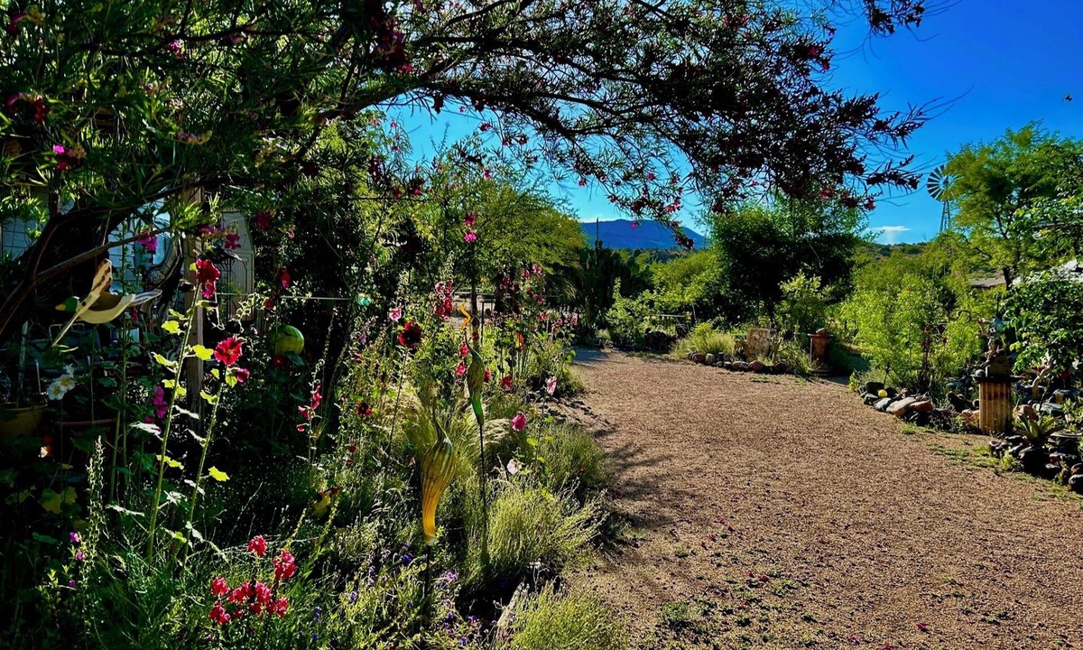 Tonto Basin House | Artistic home and gardens Just a stones throw to Roosevelt Lake.