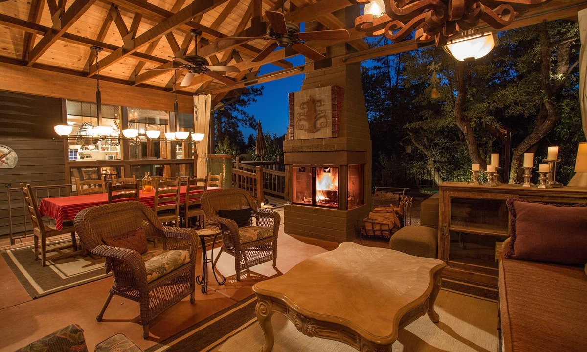 Pine Cabin | Dancing Bear Lodge, Pine AZ; Luxury Cabin with Views, Spa & Outdoor living area