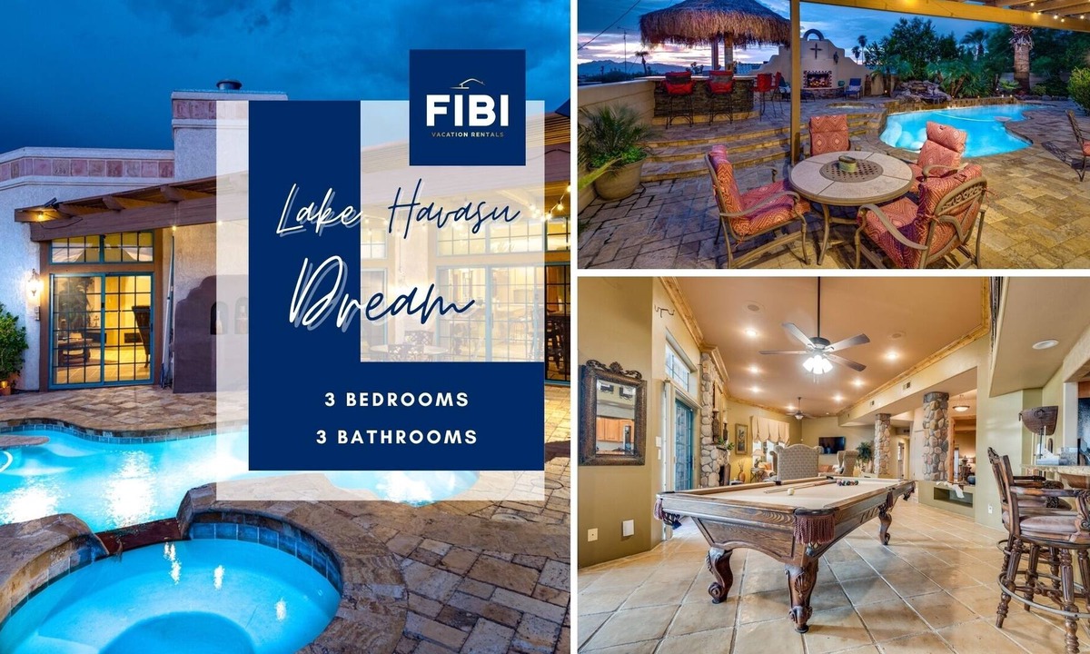 Havasu Foothill Estates House | Lake Havasu City Oasis | Heated Pool & Spa | BBQ