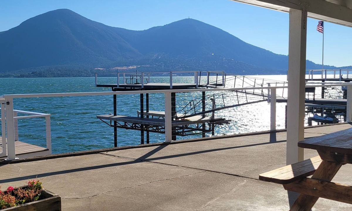 Clearlake House | Lakefront home with patio, private boat dock and fishing pier