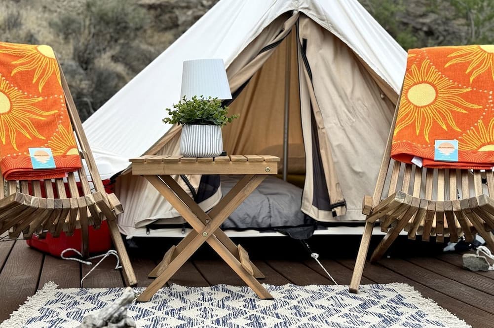 Nelson RV Rental | Luxurious and Comfy Bell Tent in the Stunning Nevada Desert