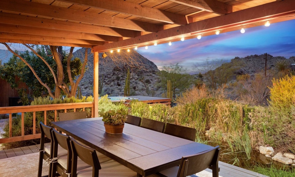 Joshua Tree House | Moonbeam Mountain - Stylish Home W/private Boulders + Hot Tub! 4 Bedroom Home by RedAwning