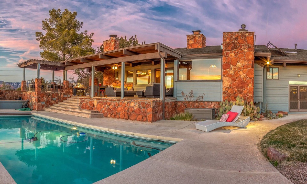 West Sedona House | Peaceful Luxury West Sedona Heated Pool & Hot Tub
