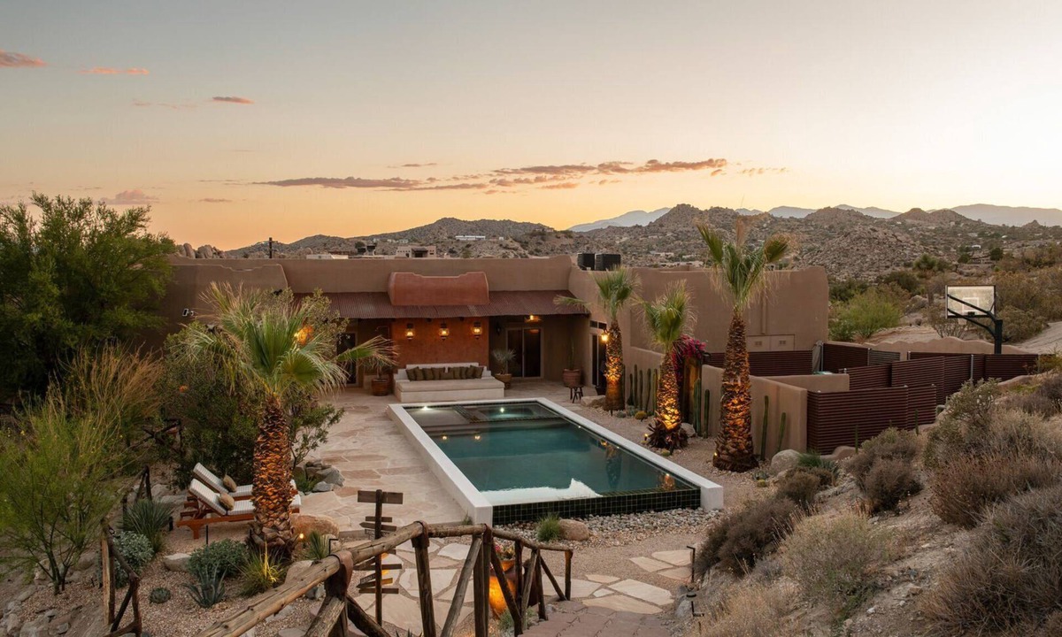 Yucca Valley House | Saguaro Ridge by Fieldtrip - Palm Tree Oasis - Pool & Yoga Deck