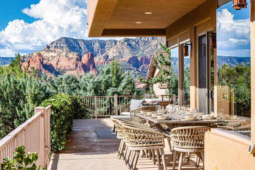 West Sedona House | Sedona Luxury with 75’ Lap Pool, Hot Tub & Breathtaking Vortex Views