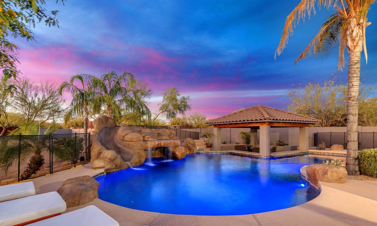 Desert View Village House | The Windstone Vacation Home with Resort Style Pool and Putting Green