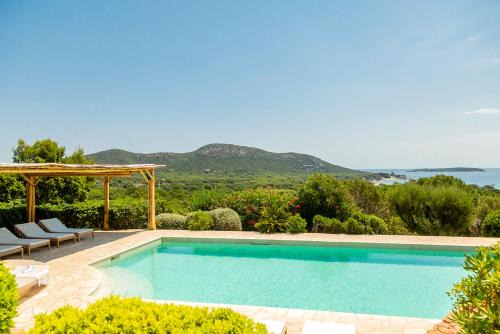 Hameau de Palombaggia Villa | Villa Palombaggia vue mer panoramique plage 9 min à pied