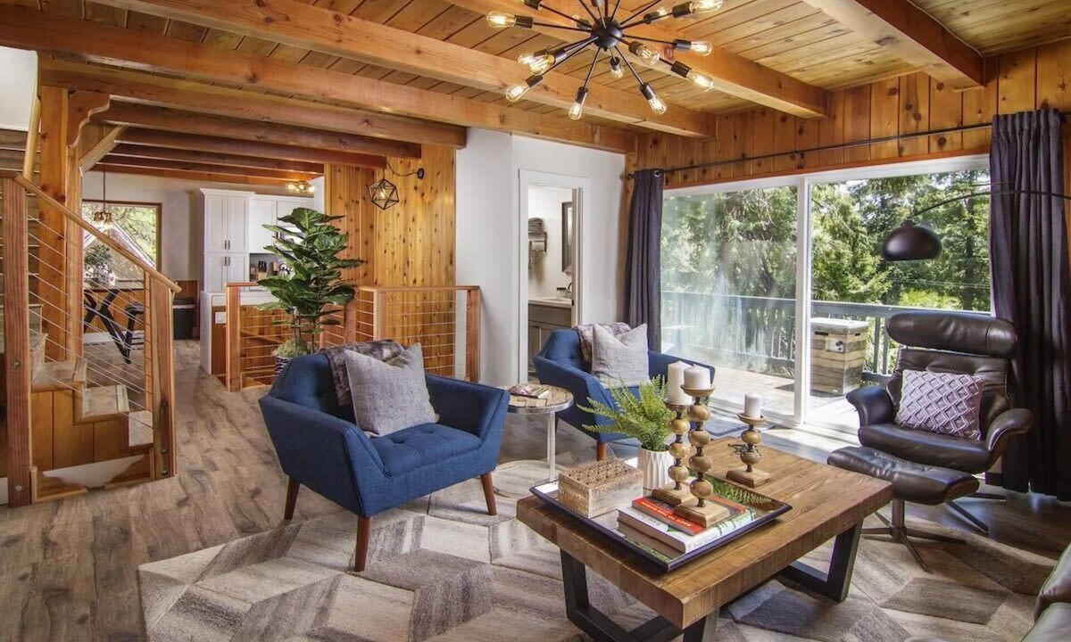 Lake Arrowhead House | Whispering Pine Boho, AC, Dog Friendly, In Village
