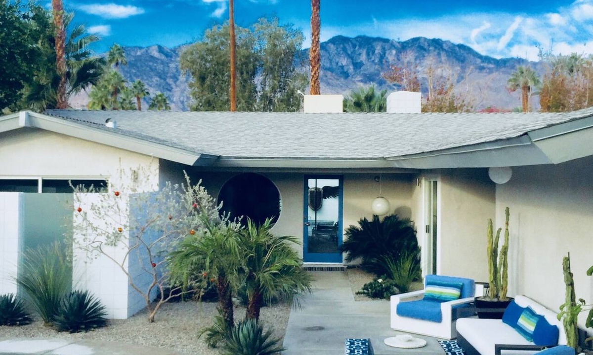 Palm Springs House | Zen Modern Home II "wind free" S Palm Springs - SALT WATER POOL/SPA