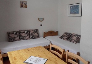 100m from resort center, 3rd floor, balcony, tv, 23m², La Plagne in La Plagne