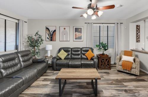 Gibson Springs Villa | 5BR 3BA Family friendly entire home w pool, spa, games, tvs, and more