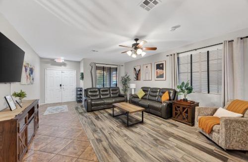 Gibson Springs Villa | 5BR 3BA Family friendly entire home w pool, spa, games, tvs, and more