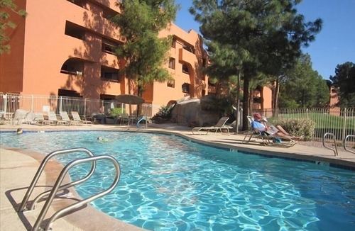 Paradise Valley Village Condo | Anasazi, beautiful Golf Course and mountain/pool view.