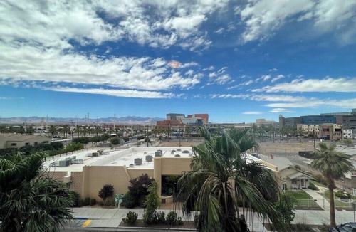 Downtown Las Vegas Condo | Balcony Luxury High Rise Downtown Fremont Casinos