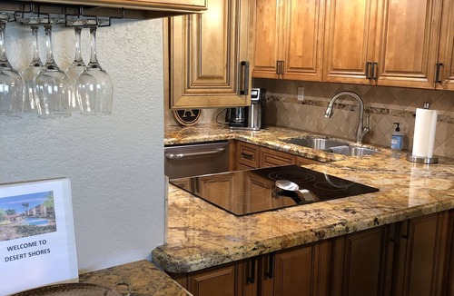 Desert Shores Condo | Beautiful, Newly remodeled 3 bedroom Lakefront, Heated Pool & Spa, Free Wi-Fi