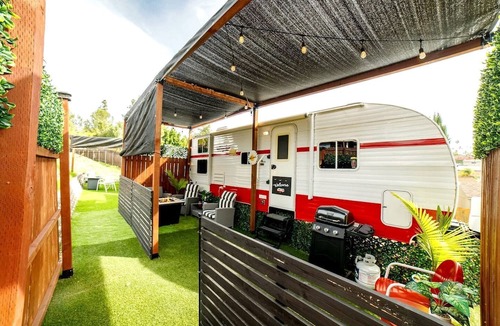 Granite Hills House | Bright Retro Family Trailer with Vintage Charm & Private Yard Near San Diego Attractions, El Cajon CA