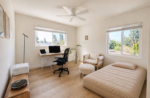 Studio City Apartment | Bright Studio City apartment with dedicated workspace