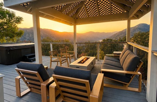 Three Rivers House | Casa Sequoia | Mountaintop Retreat Hot Tub Views