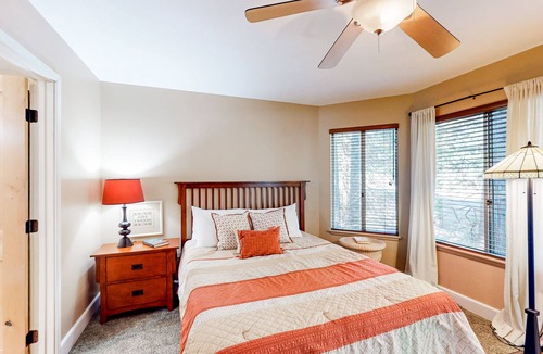 Lake Arrowhead House | Charming wilderness retreat with game room, large deck, wood fireplace, & AC