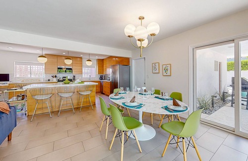 Twin Palms House | Classic, mid-century modern home w/mtn views, private pool and spa - dogs OK