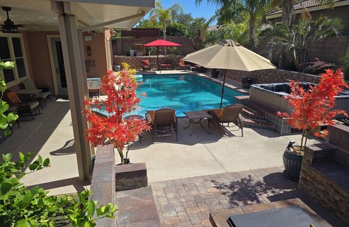 Centennial Hills House | Cozy 5th wheel pool side escape. Sleep up to 6. 30 min to L.V., lake, skiing.