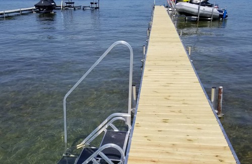 Manitou Beach-Devils Lake House | Devils Lake Vacation Home with 20 feet of Lake Frontage