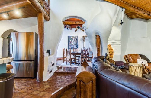 Desert View Village House | Eclectic Santa Fe Ranch Home + Casita with Hot Tub in Cave Creek