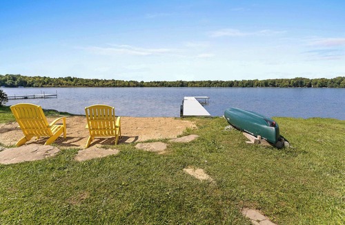Kendall House | Expansive Lakefront Home with Private Dock & Canoe