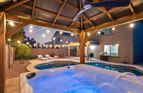Mission Valley Villa | Float Fun Retreat Pool Hot Tub Fire Pit Foosball Pool Table
