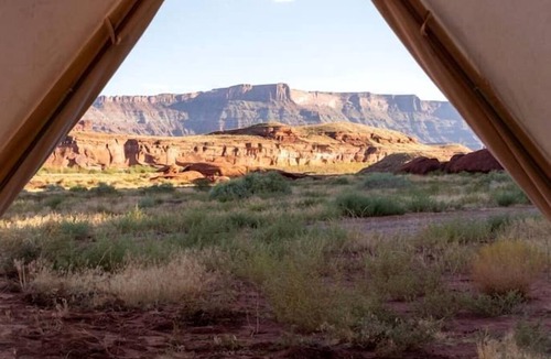 Moab RV Rental | Gorgeous Off-Grid Glamping Tent for an Unforgettable Vacation by the Colorado River in Moab, Utah