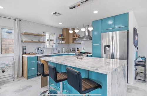 Desert Hot Springs House | Heated Pool-Spa, Mini Golf, Fire Pit, Game Room, Stunning Views, and More!