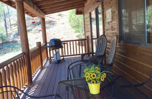 Show Low Cabin | Hillside Hideaway Cabin with a Relaxing View of the Pines! Near Hiking & Lakes!