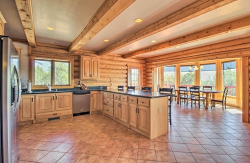 Show Low House | Hot Tub, Game Room & Theater: Luxe Show Low Home