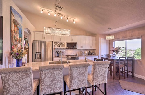 Townsite House | Incredible Strip View, Peaceful Poolside Escape
