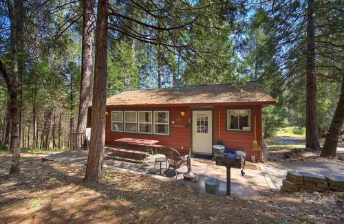 Nevada City Cabin | Lakefront Cabin w/Dock, Kayaks & Full Kitchen