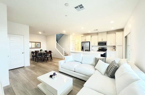 Las Vegas House | Luxurious Summerlin Townhome,BEDROOM downstairs/Loft UP with STRIP&CITY VIEWS!