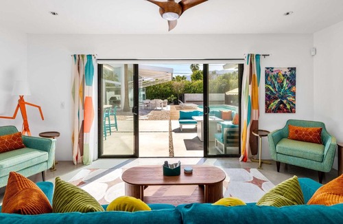 Tahquitz River Estates House | Luxury 4-Bedroom Home with Pool Spa & Stunning Mountain Views
