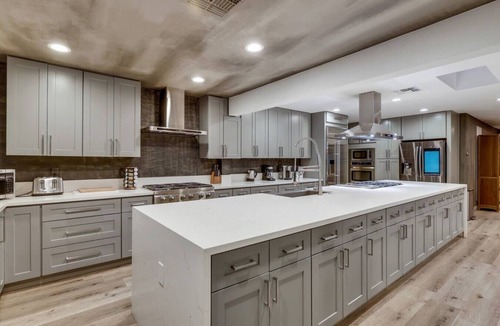 Las Vegas House | Luxury Vegas Compound: Waterfall Pool & Full Court