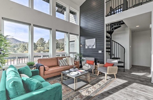 Pine House | Modern Pine Retreat with Deck and Stunning Views!