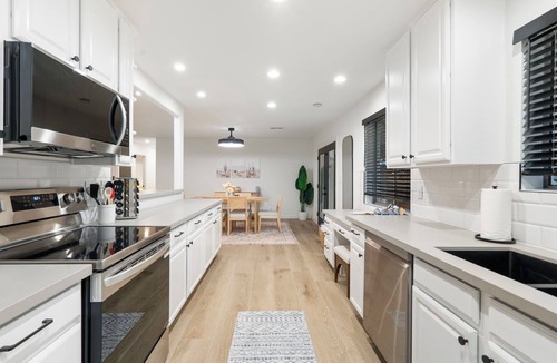 Melrose Paradise House | Poolside Oasis Retreat with Heated Pool Fire Pit Yard