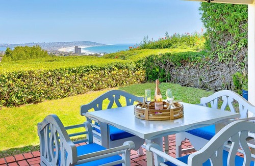 La Jolla Mesa House | Seaclusion: 3BB-2BA ocean view monthly rental perched high above the Pacific on a quiet cul de sac