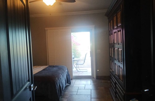 Augusta Ranch House | Serene Golf Course Suite with Private Bedroom, Bath + Heated Pool & Spa.