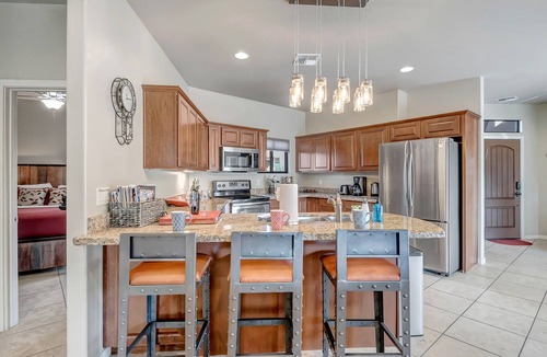 Oak Creek House | Spacious 3BR Sedona villa with forest views, patio, Wi-Fi, and garage.