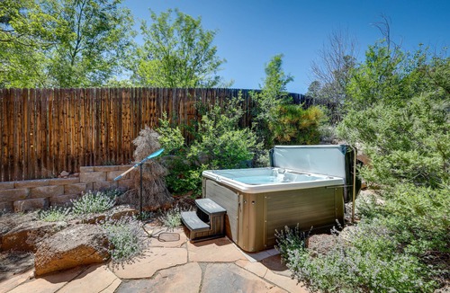 Swiss Manor House | Spacious Flagstaff Home w/Hot Tub & Fire Pit!