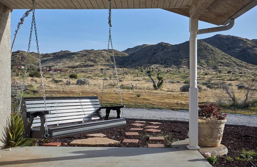 Yucca Valley House | Spacious House w/Panoramic View, Pickleball, Game Room, Playset, Hot Tub & Pool