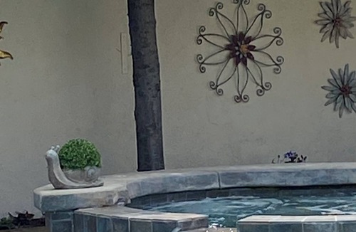 Brea House | Studio with private entrance and pool area