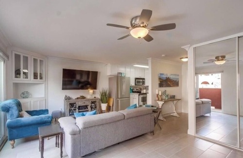 North Pacific Beach Condo | Stylish Coastal Retreat: Pools, Hot Tub + Parking