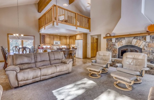 Serene Lakes House | Three-story lakefront home with lake views, wood fireplace, high-speed WiFi, W&D