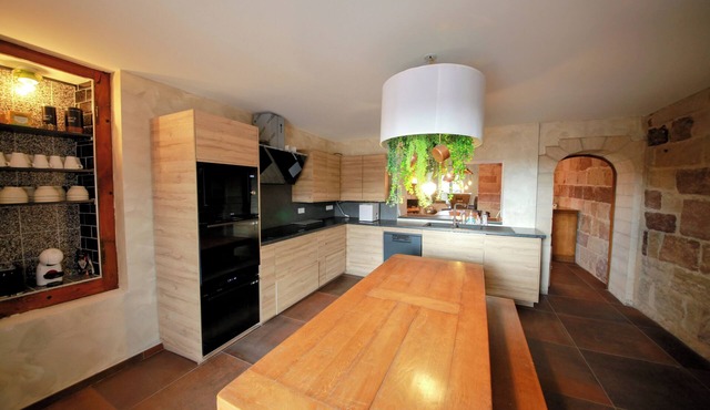 15-person group gîte with spa, large terrace and indoor games room in Thuillières