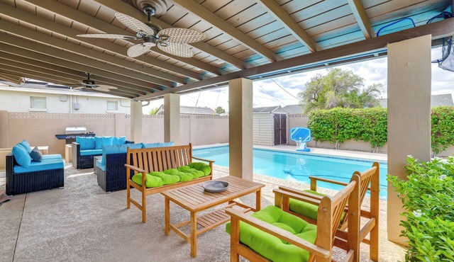 3 Mi to Old Town: Modern Oasis, Game Room + Pool